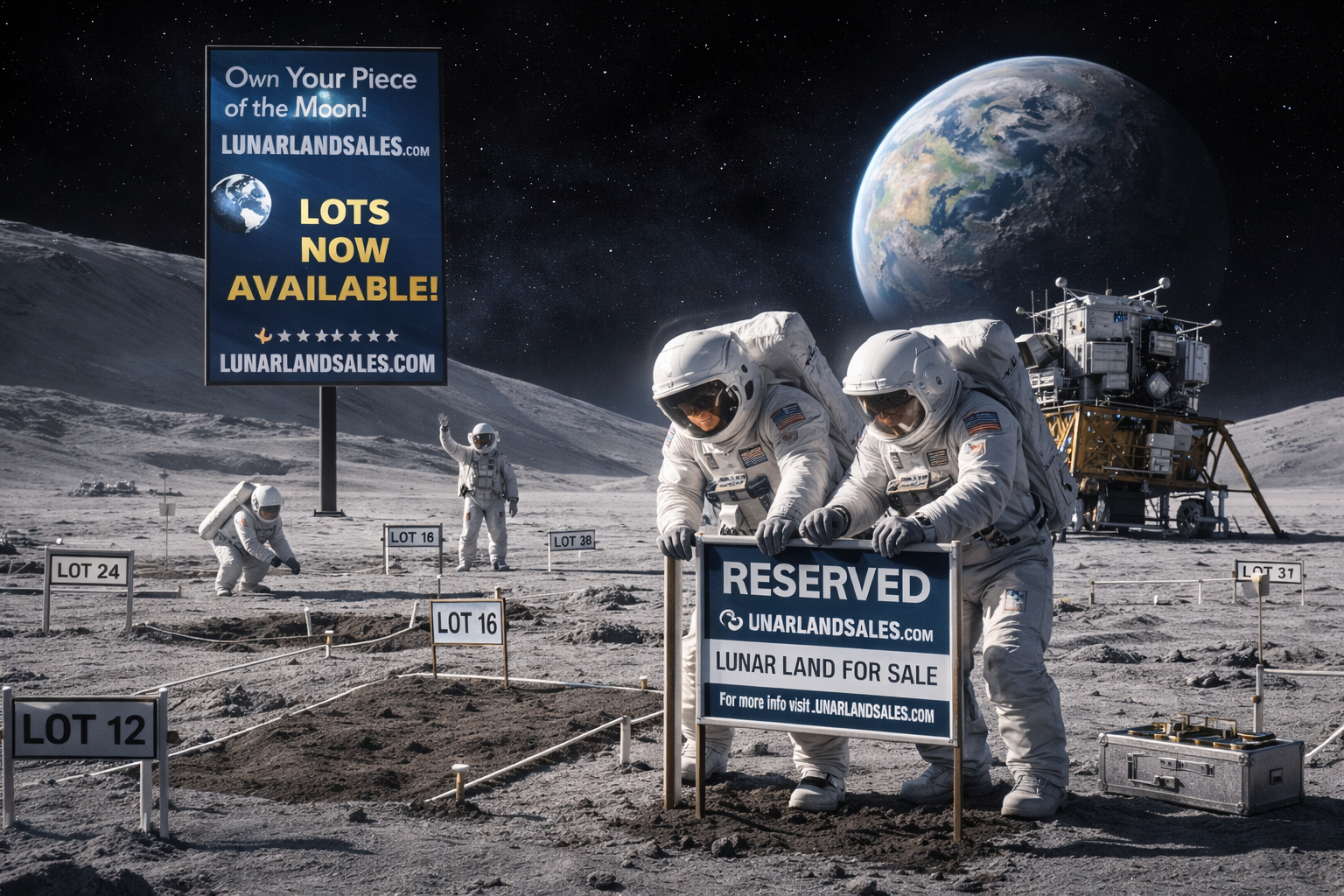 Lunar Land Sales