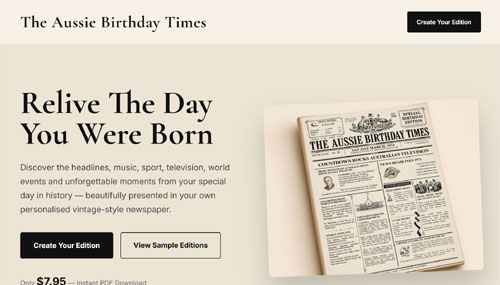 The Aussie Birthday Times